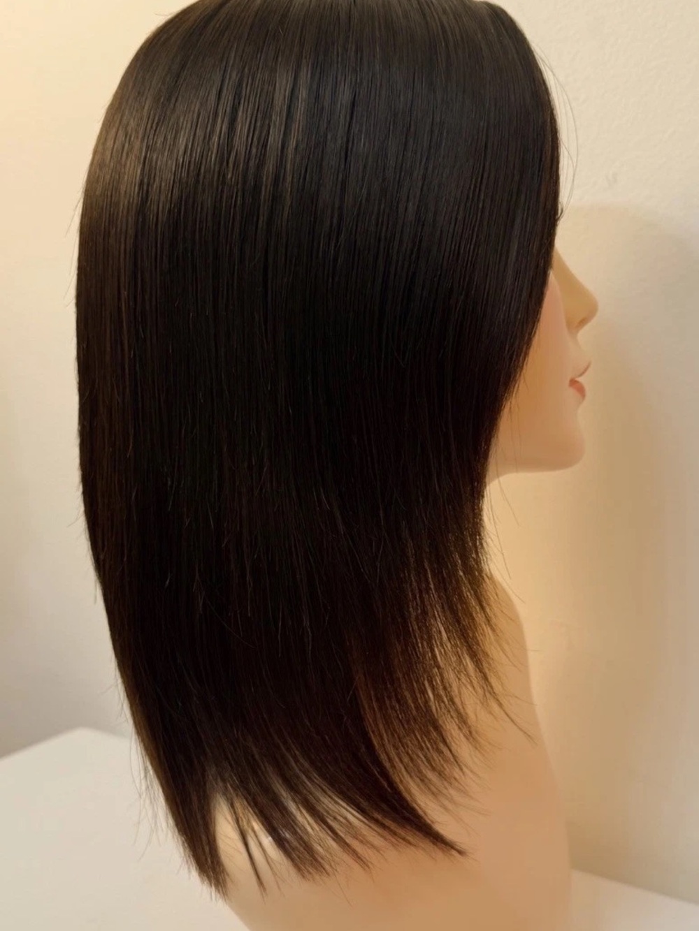 16” ADiva Wig Silk Top Kosher Sheitel Wig Brown 100% Human Hair
